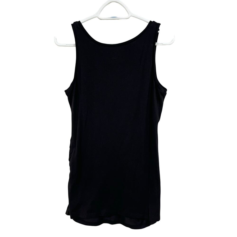 Motherhood Maternity Size Med Black Stretch Tank Top Minimal Basics - Picture 2 of 8